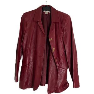 womens leather jacket Doncaster Size 12